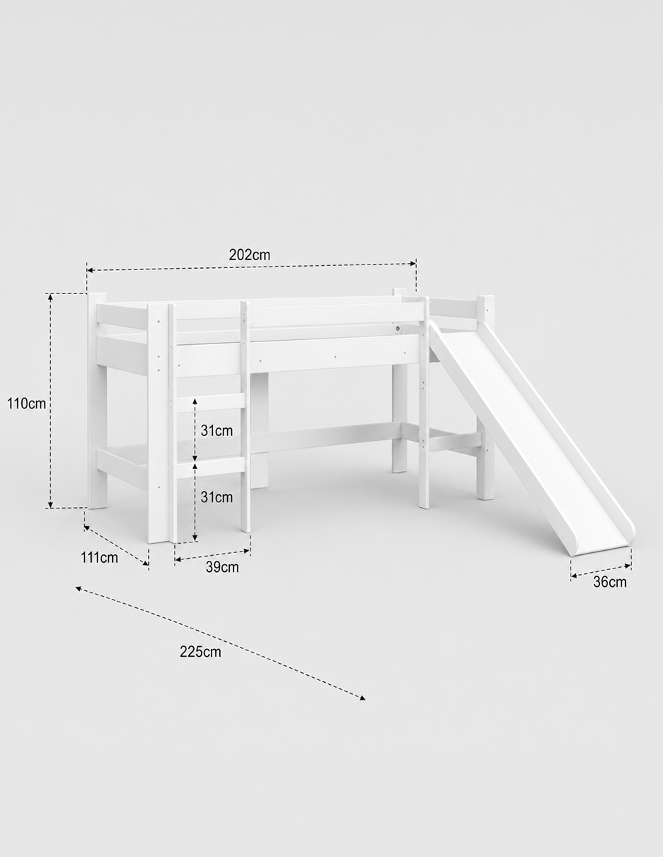 Base para cama armable de MDF 10