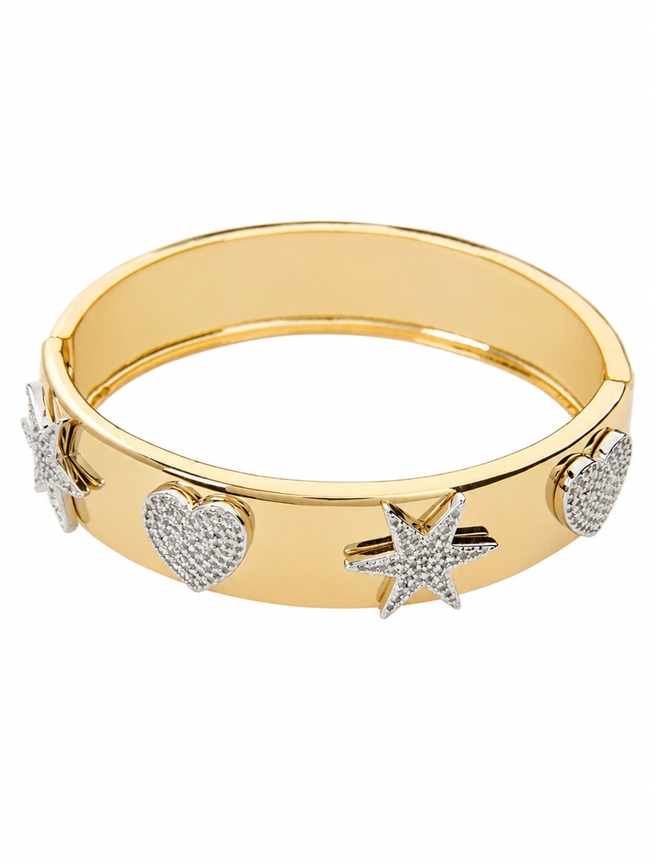 Brazalete Dulce Destello acabado baño de oro Brazalete Dulce Destello acabado baño de oro