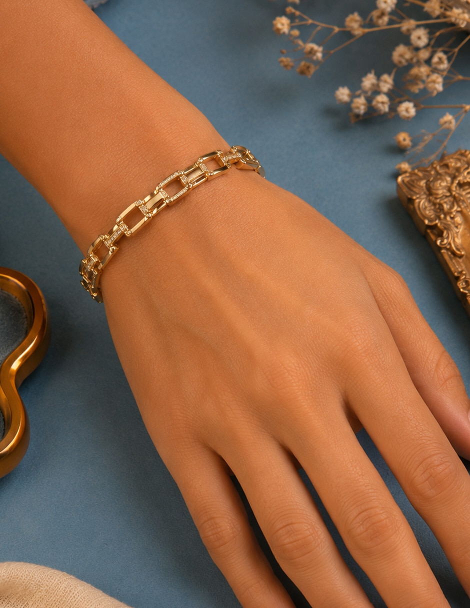 Brazalete con zirconia Luxe 7