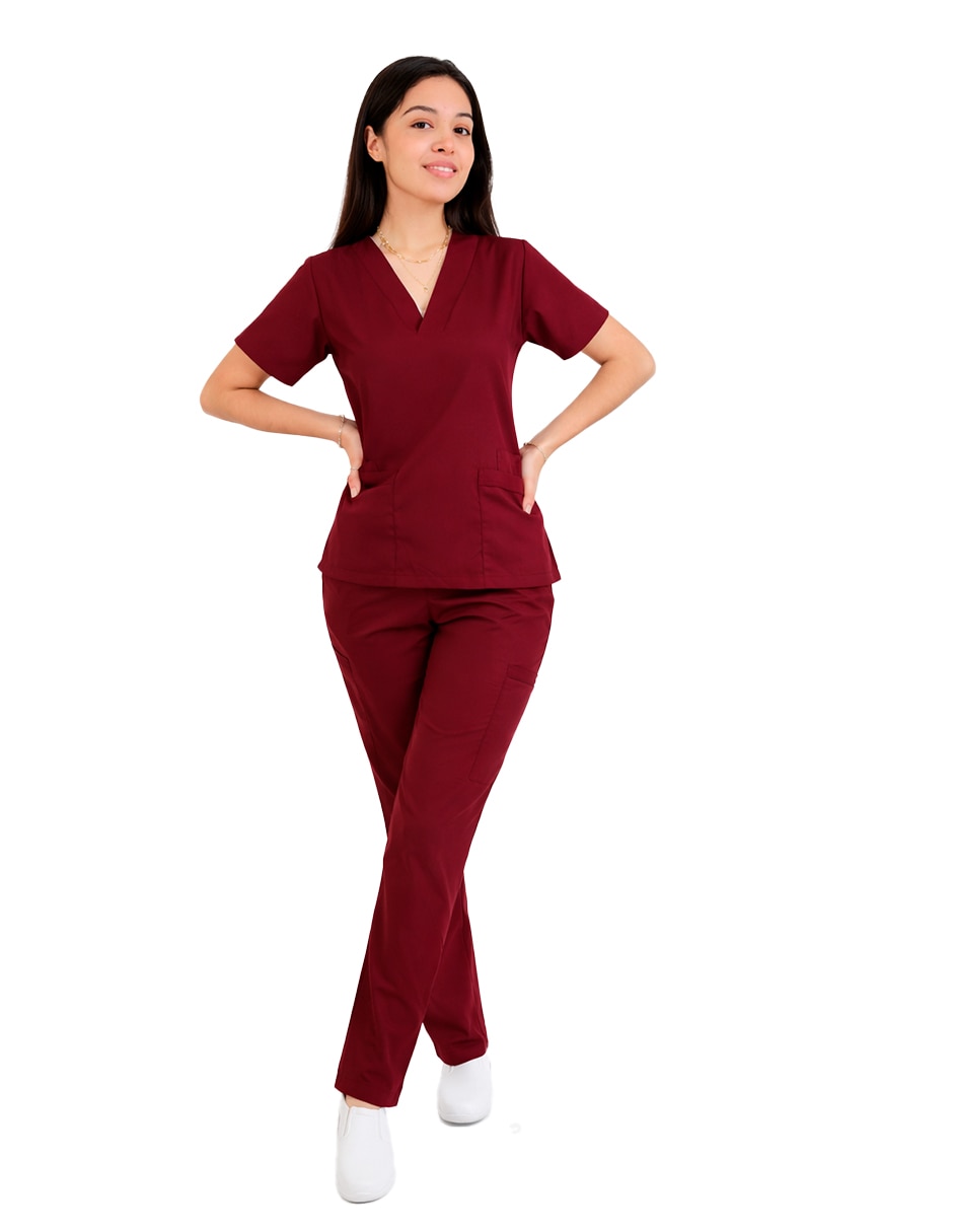 Pijama quirúrgica estilo relajado para mujer 2