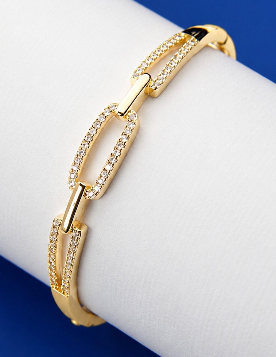 Brazalete con zirconia Link 3