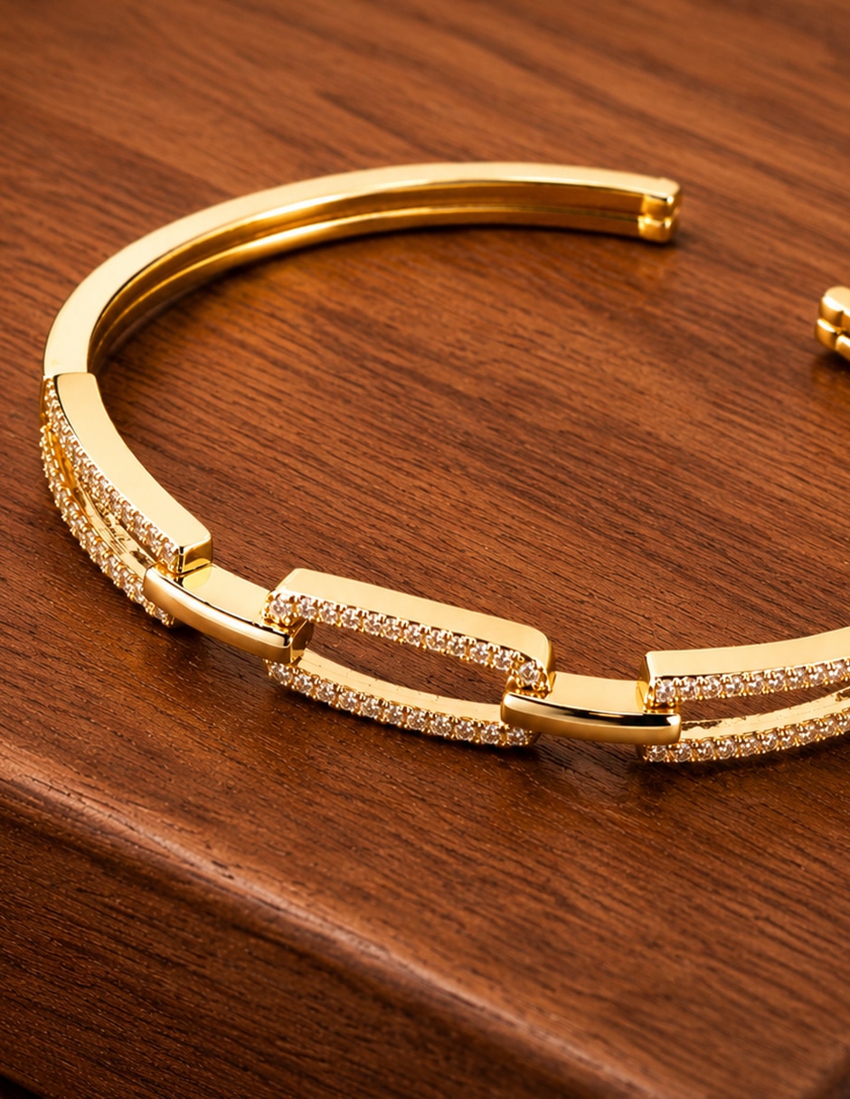 Brazalete con zirconia Link 5