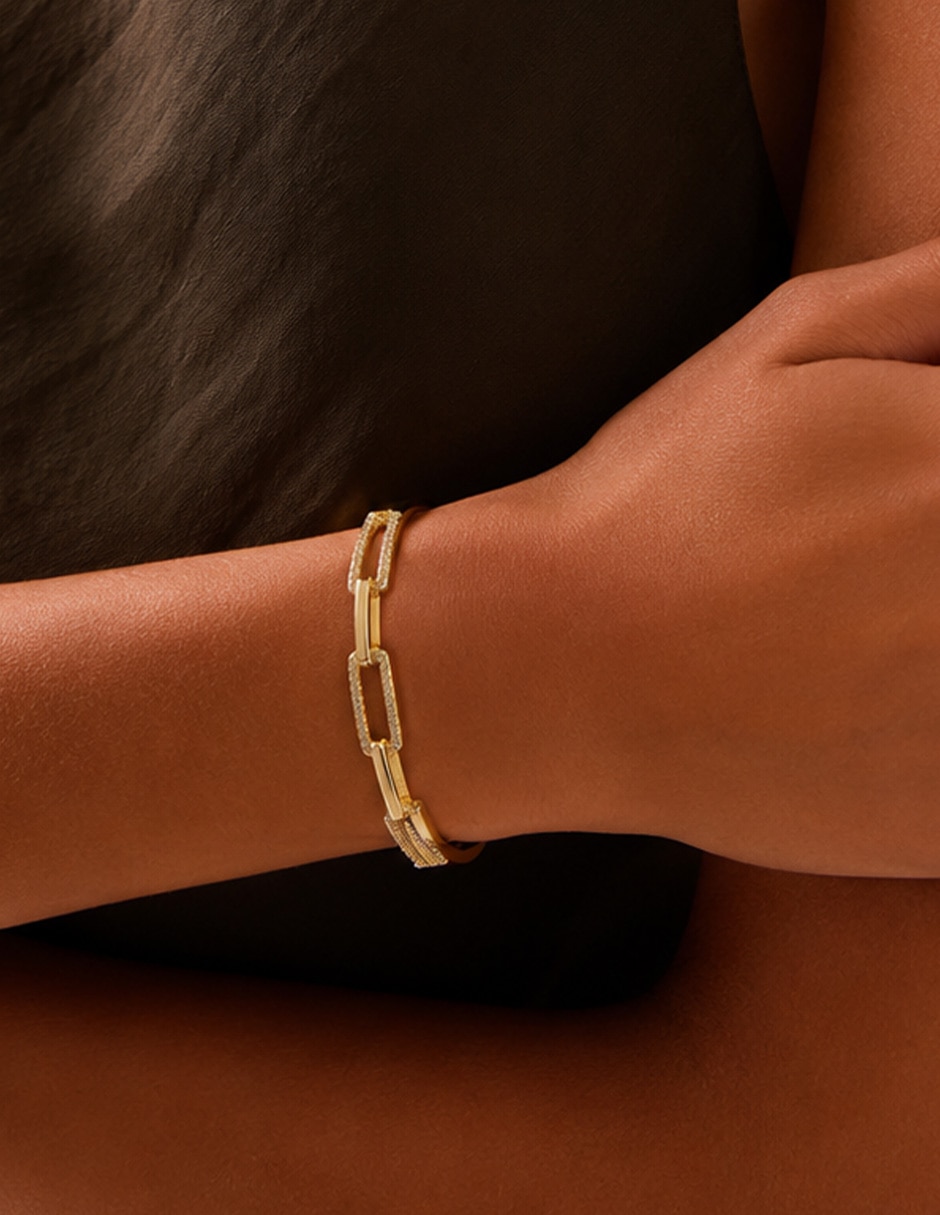Brazalete con zirconia Link 7