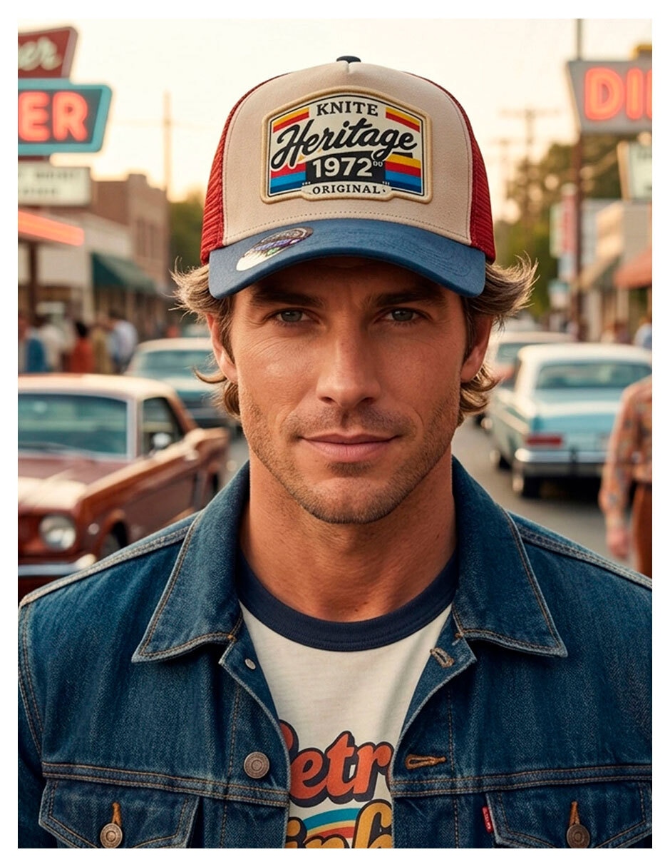 Gorra visera curva snapback casual Retro para hombre 6