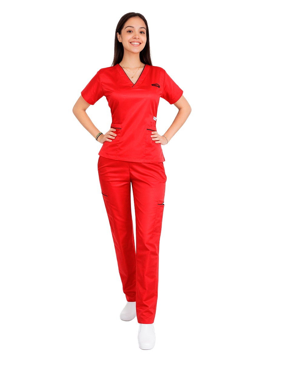 Pijama quirúrgica medizin uniformes estilo relajado para mujer