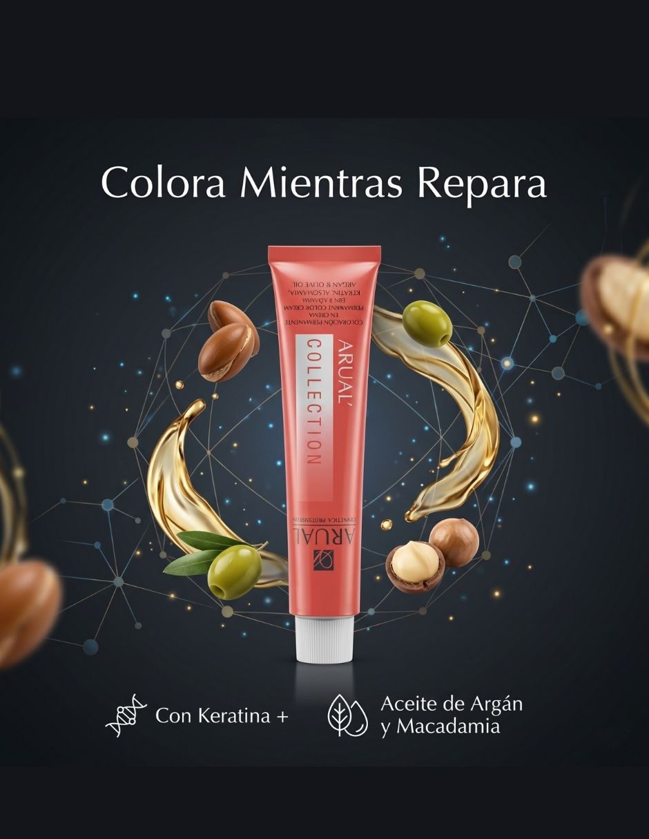 Tinte para cabello Collection Profesional 60 ml Color Duradero y Brillo 5.3 Castaño Claro Dorado 2
