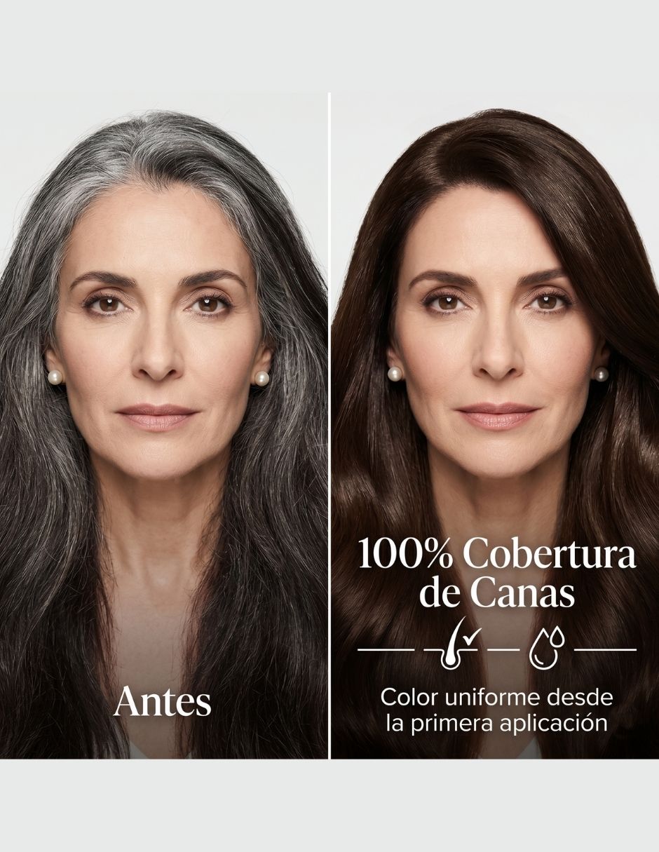 Tinte para cabello Collection Profesional 60 ml Color Duradero y Brillo 5.3 Castaño Claro Dorado 6