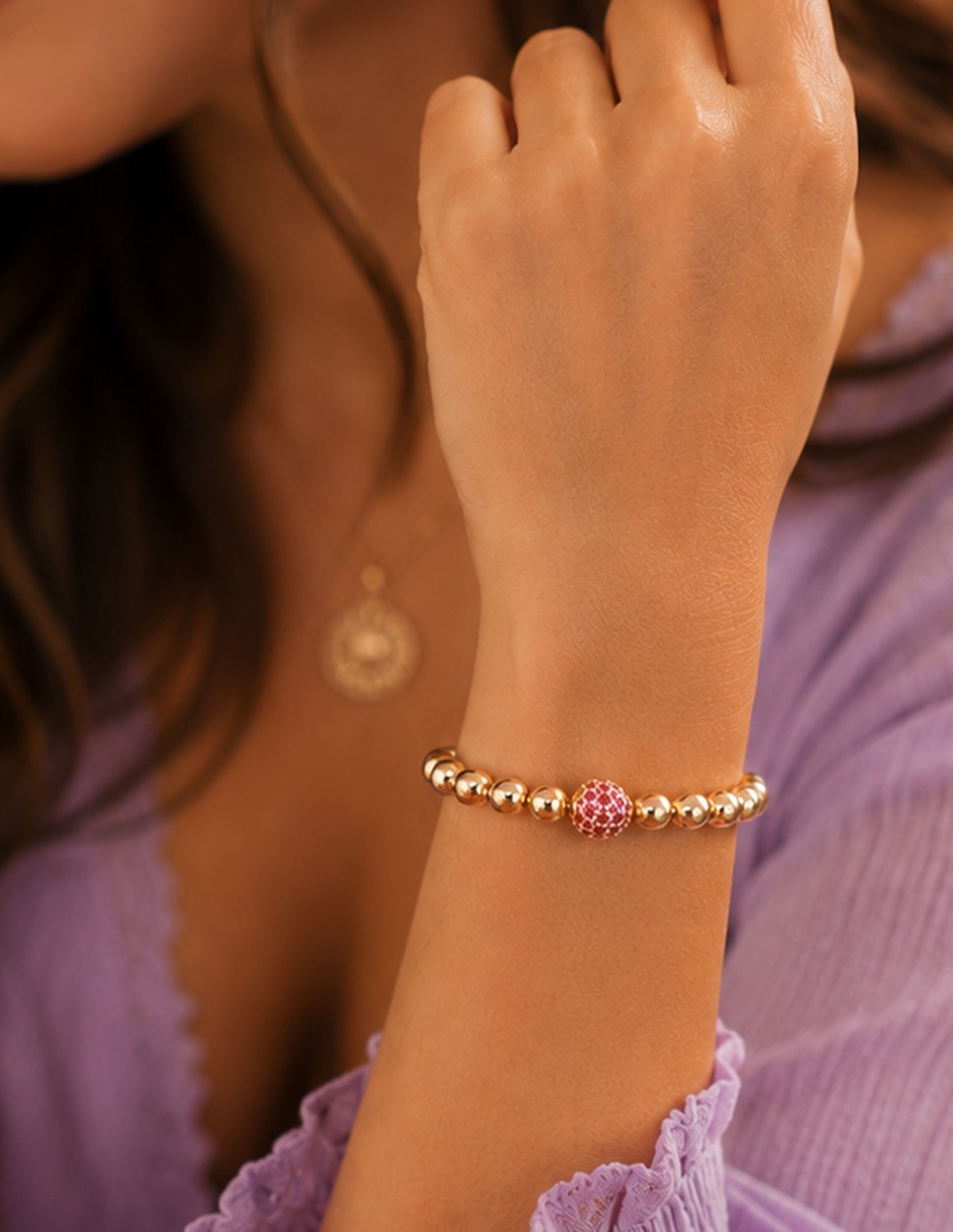 Pulsera yoiko con zirconia galaxia