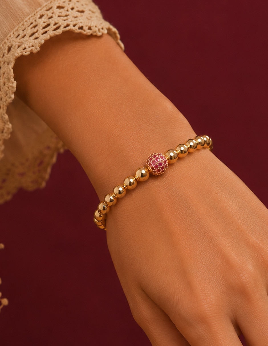 Pulsera yoiko con zirconia galaxia