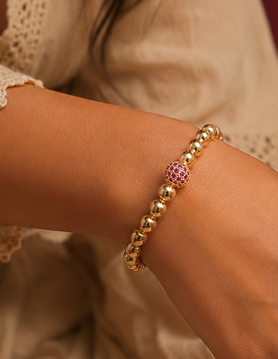 Pulsera yoiko con zirconia galaxia