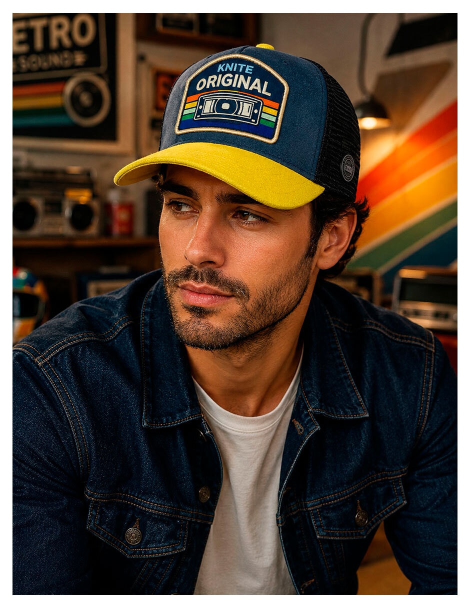 Gorra visera curva snapback casual Retro para hombre 6