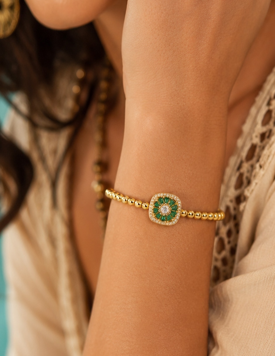 Brazalete YOIKO con zirconia Royal