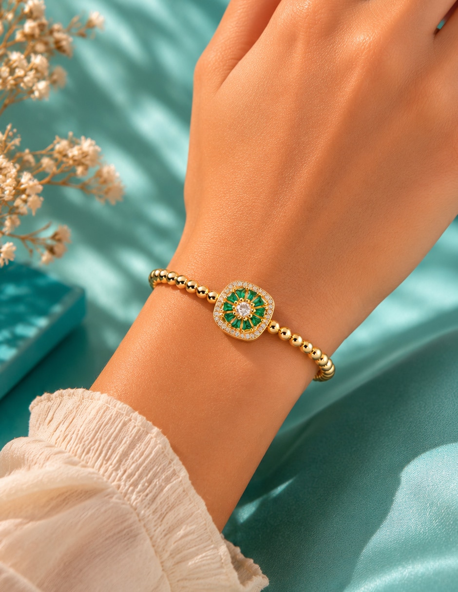 Brazalete YOIKO con zirconia Royal
