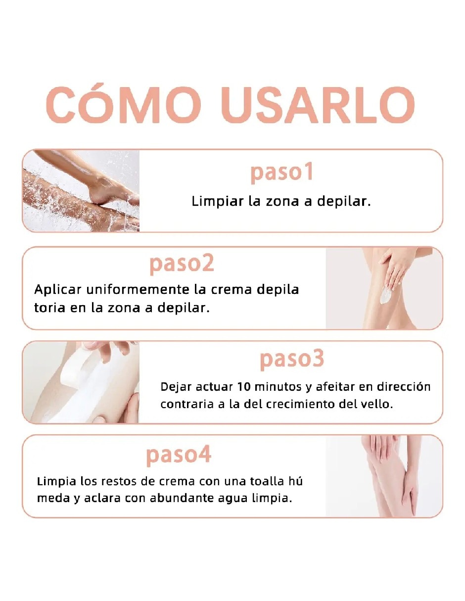 Crema depilatoria para cualquier área del cuerpo de Día y noche 120 g todo tipo de piel 2