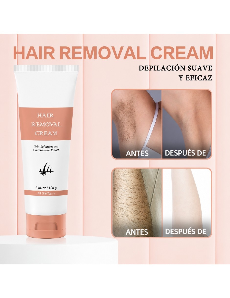 Crema depilatoria para cualquier área del cuerpo de Día y noche 120 g todo tipo de piel 6