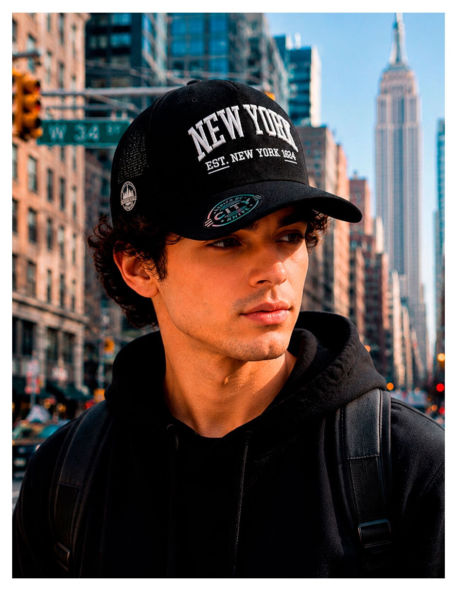 Gorra visera curva snapback casual Knite para hombre