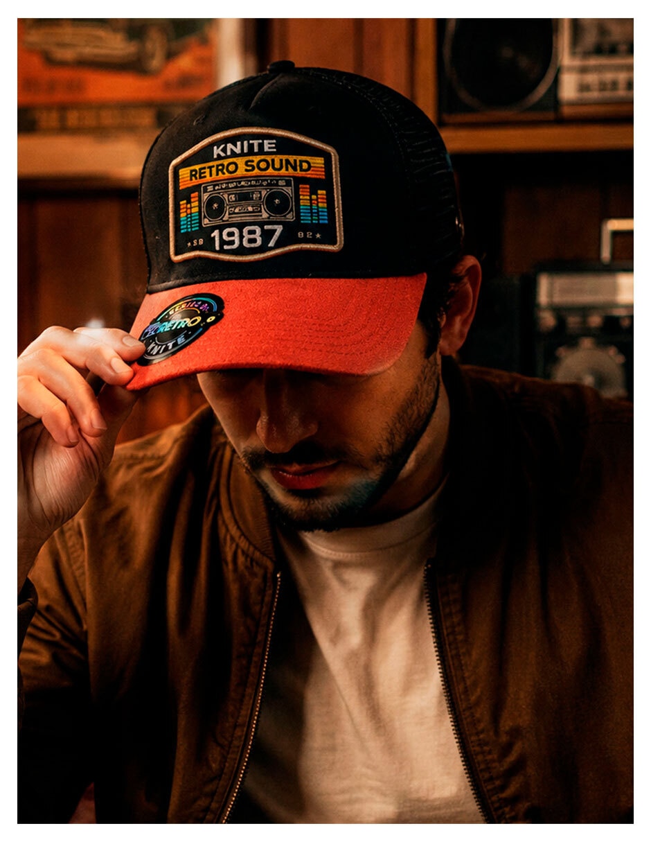 Gorra visera curva snapback casual Knite Retro para hombre