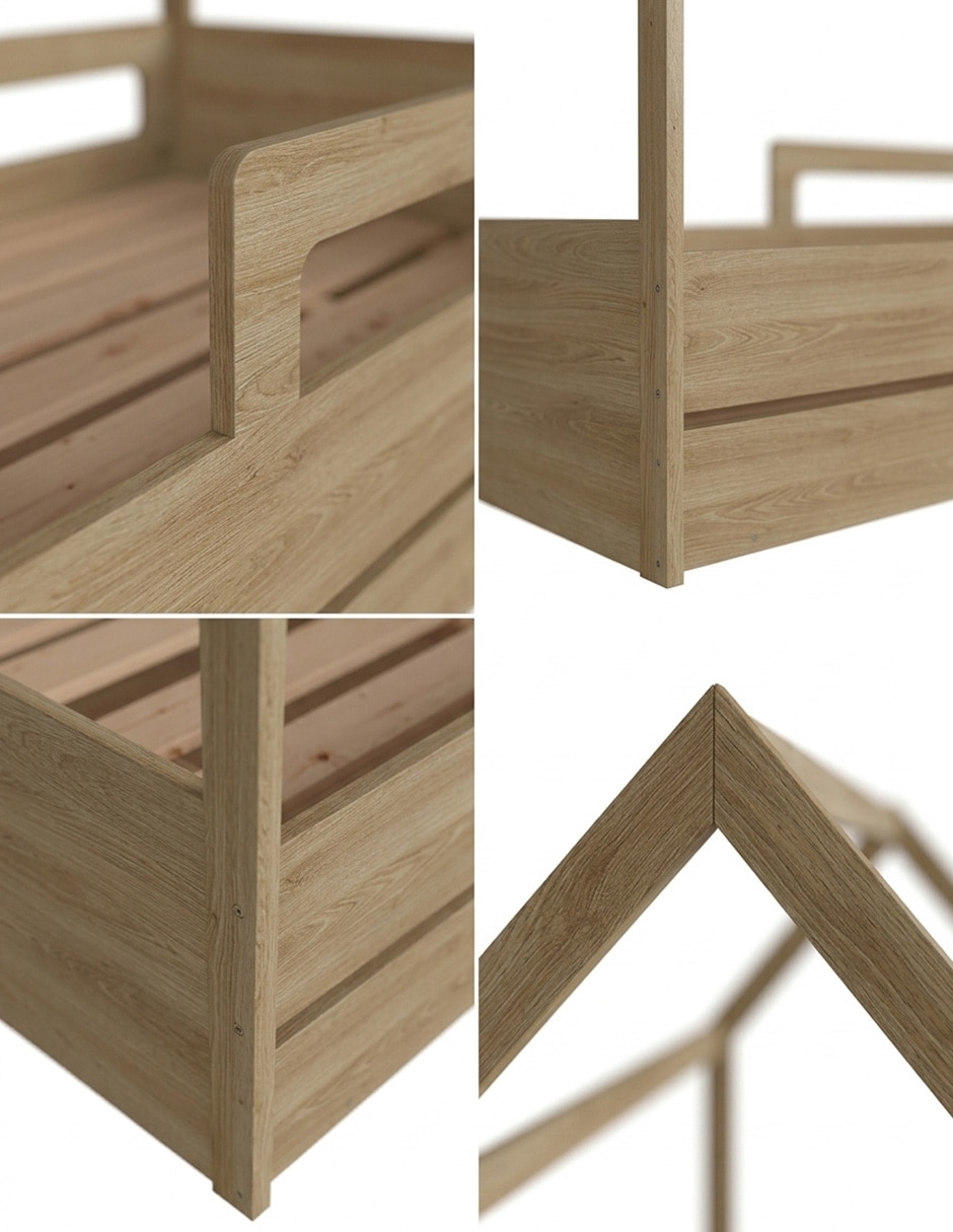 Base para cama armable de MDF 4
