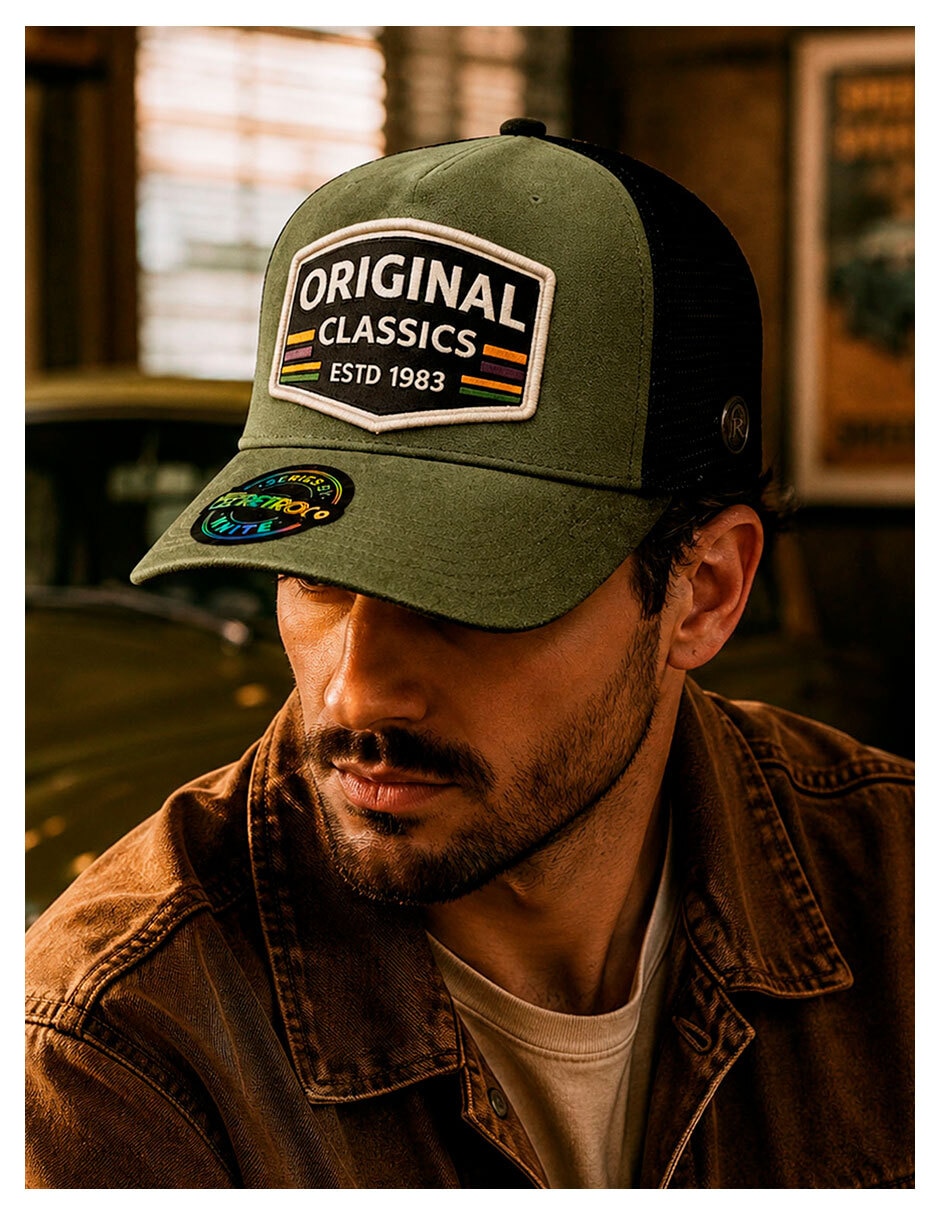 Gorra visera curva snapback casual Retro para hombre 3
