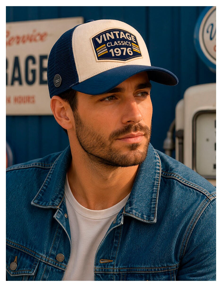 Gorra visera curva snapback casual Knite Retro para hombre