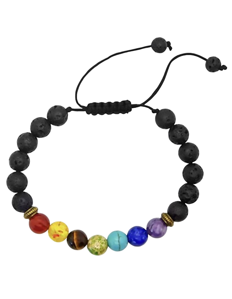 Pulsera de piedra volcánica con acabado mate 2