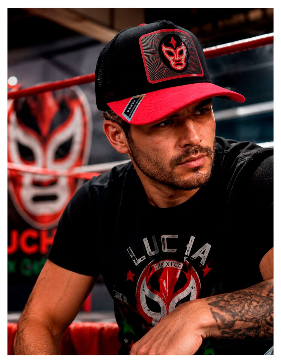 Gorra visera curva snapback casual Knite Lucha Libre para hombre