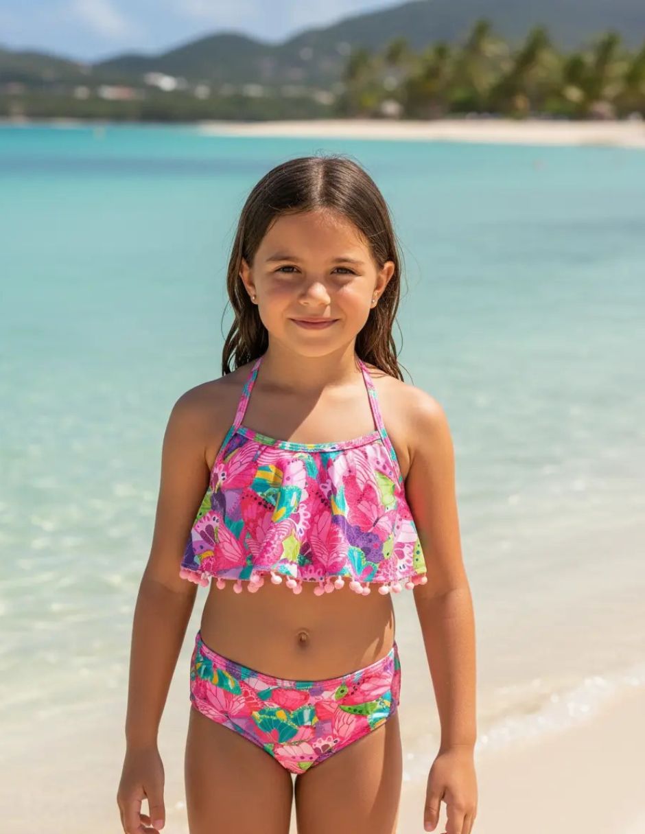 Traje de baño fairy wing animal para infantil niña 3