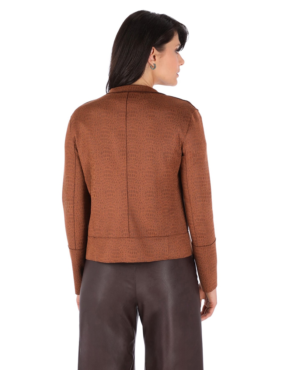 Chamarra casual shyla de vinipiel para mujer