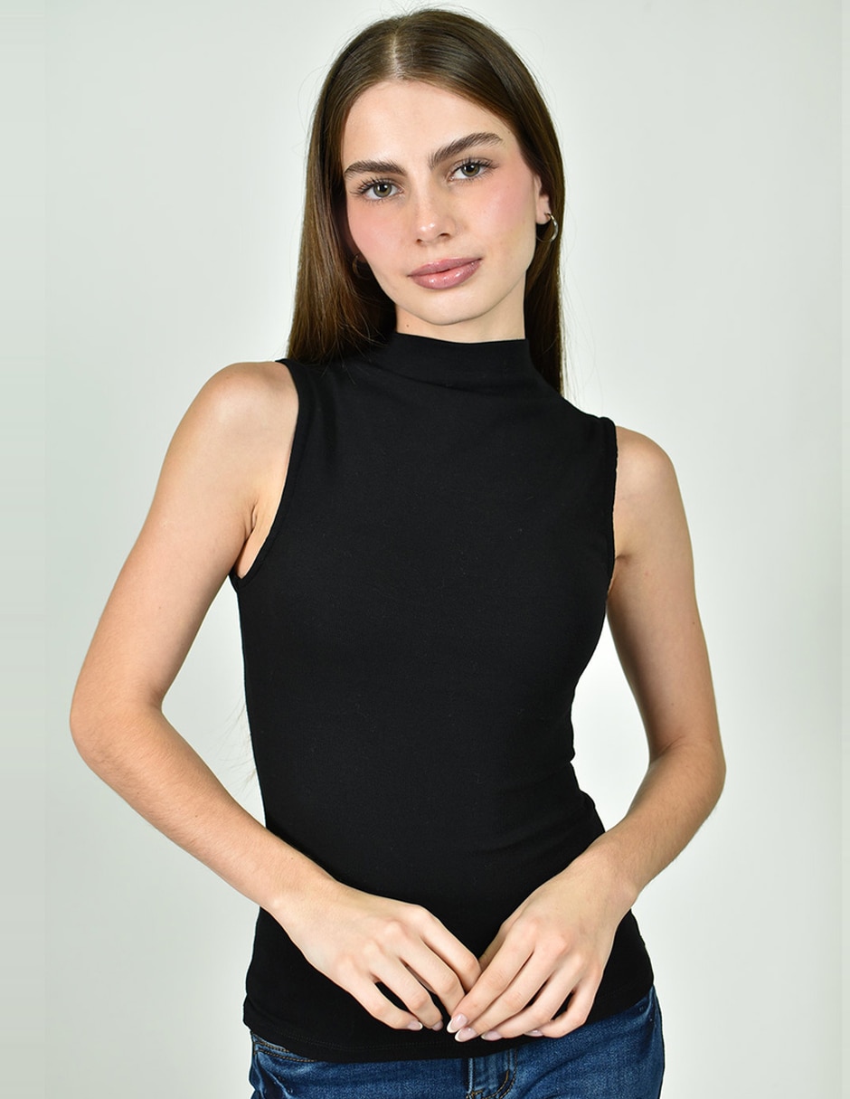 Blusa roman fashion sin manga para mujer