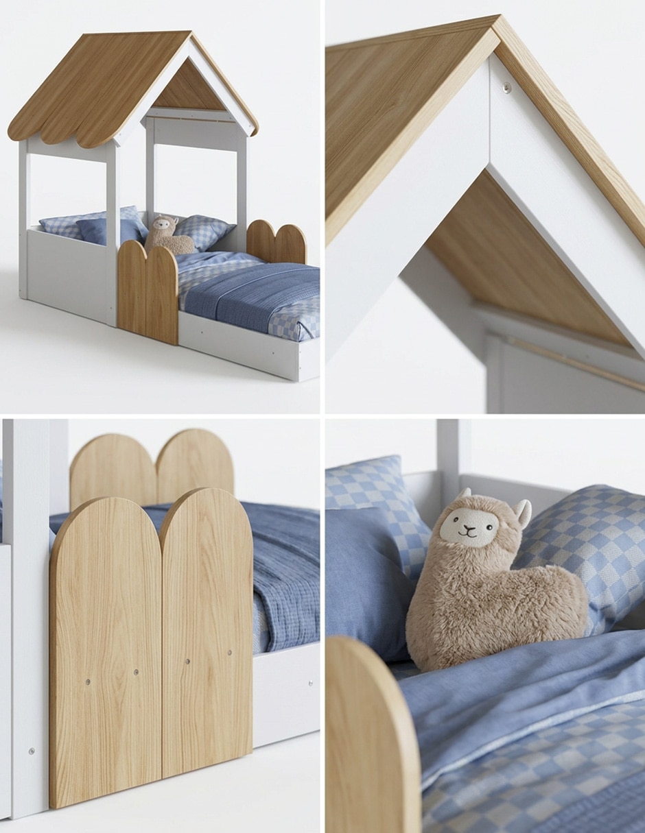 Base para cama armable de MDF 4