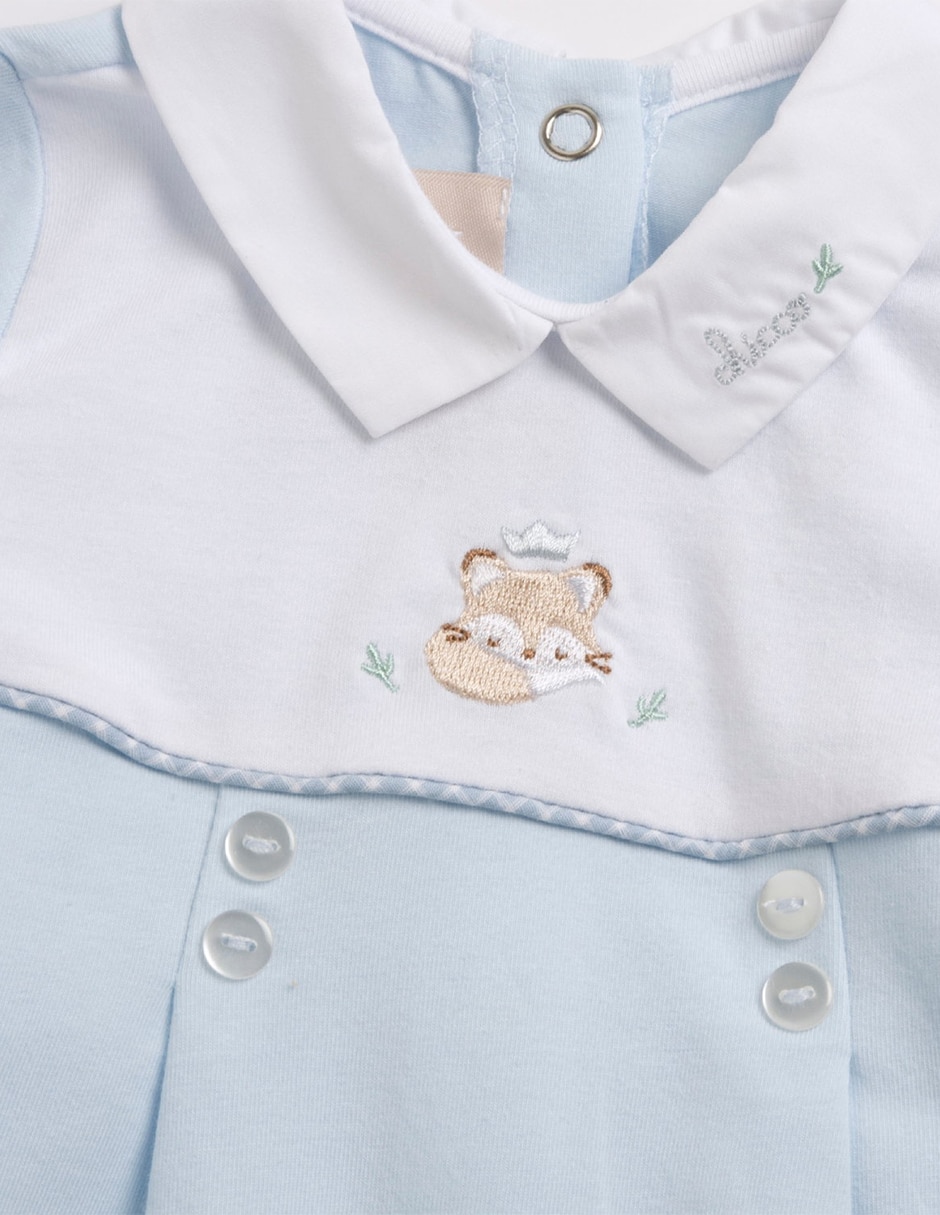 Mameluco my first chicco de algodón para bebé niño 4