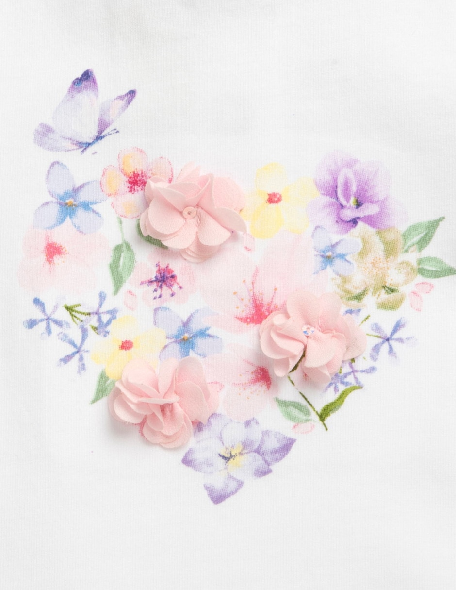Blusa my first chicco flor para bebé niña 4