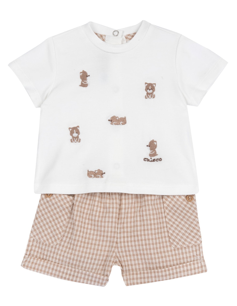 Conjunto casual my first chicco de algodón para bebé niño Conjunto casual my first chicco de algodón para bebé niño