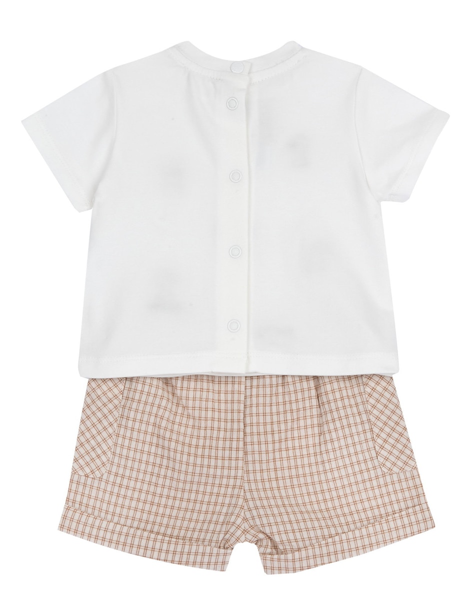 Conjunto casual my first chicco de algodón para bebé niño 2