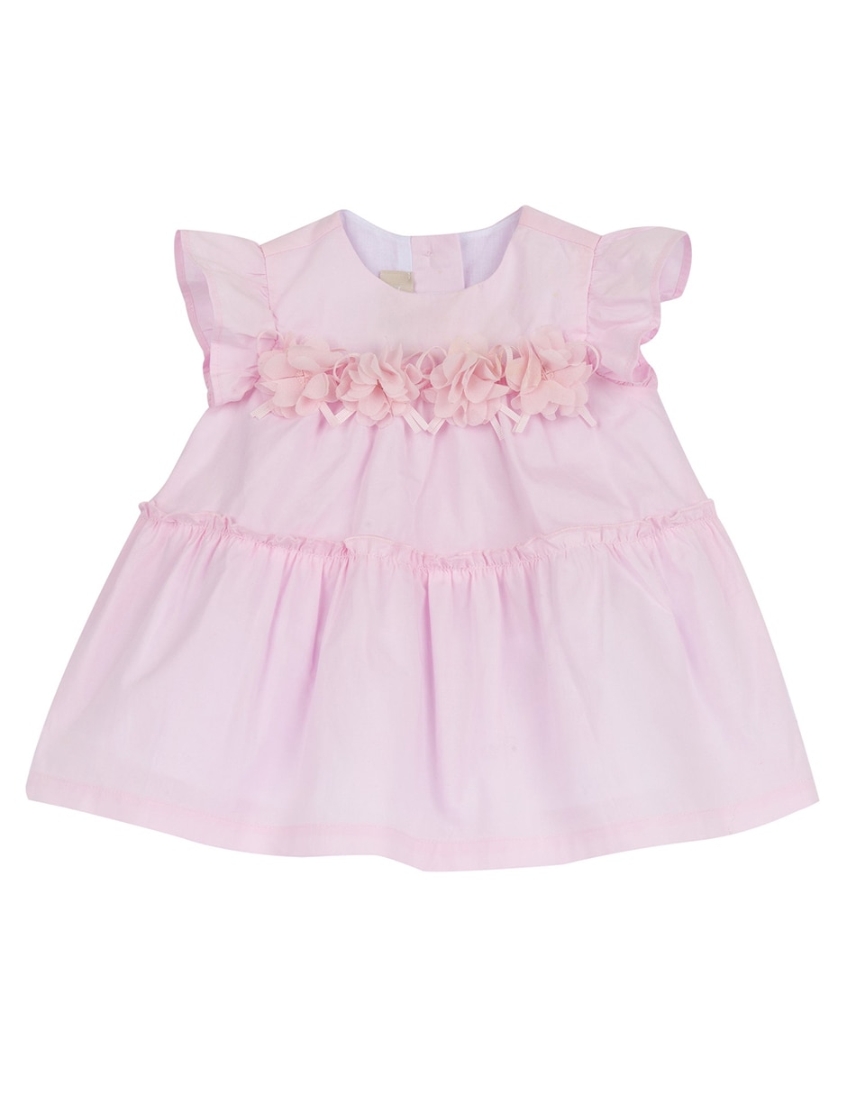 Vestido my first chicco manga volantes para bebé niña Vestido my first chicco manga volantes para bebé niña