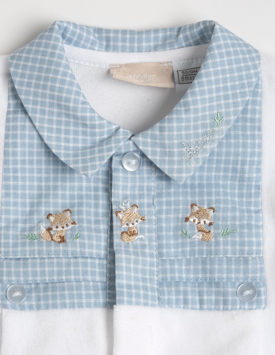 Mameluco my first chicco de algodón para bebé niño 5