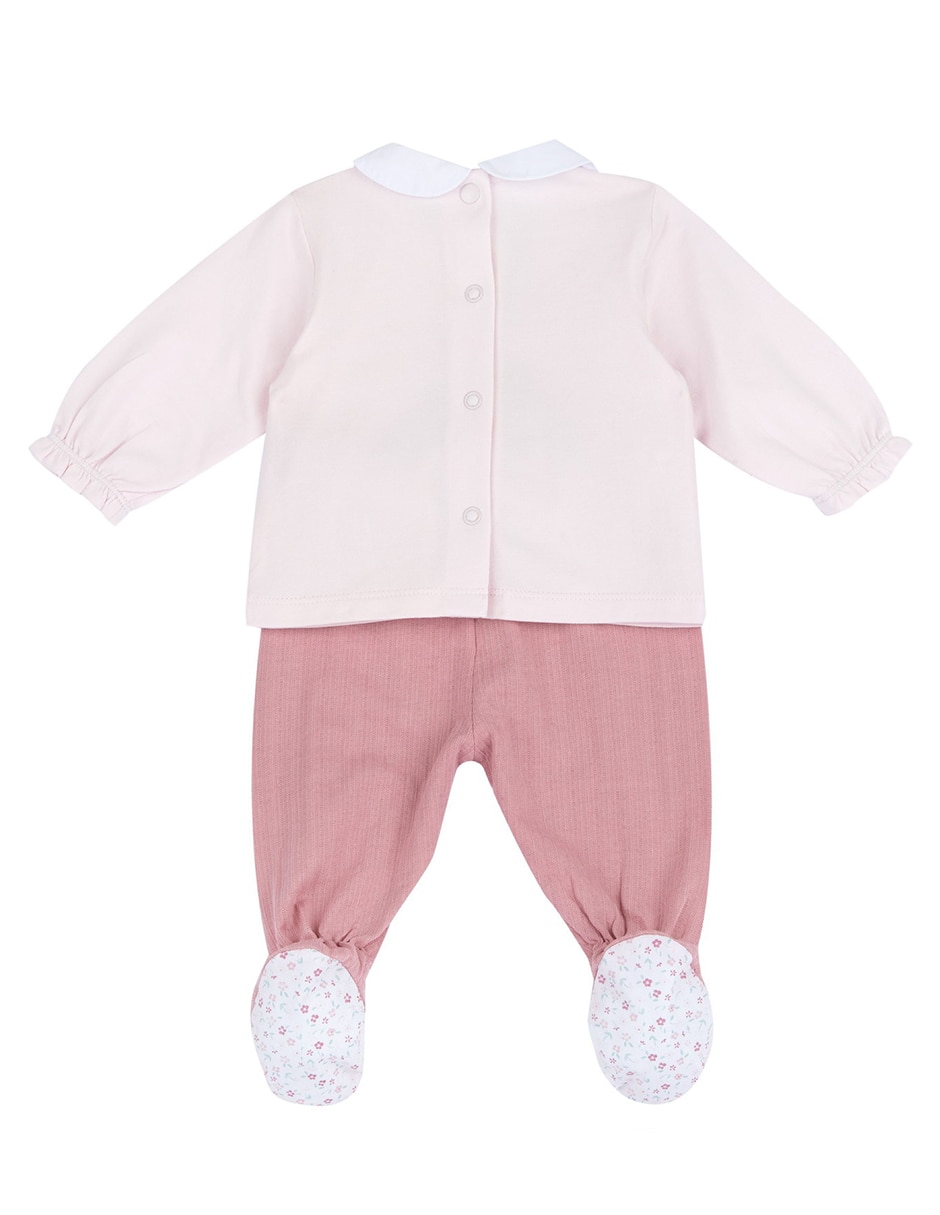 Conjunto Casual My first Chicco de Algodón para Bebé Niña 2