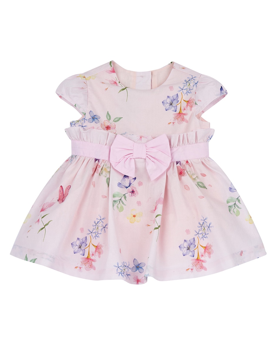 Vestido my first chicco manga con pliegues para bebé niña Vestido my first chicco manga con pliegues para bebé niña