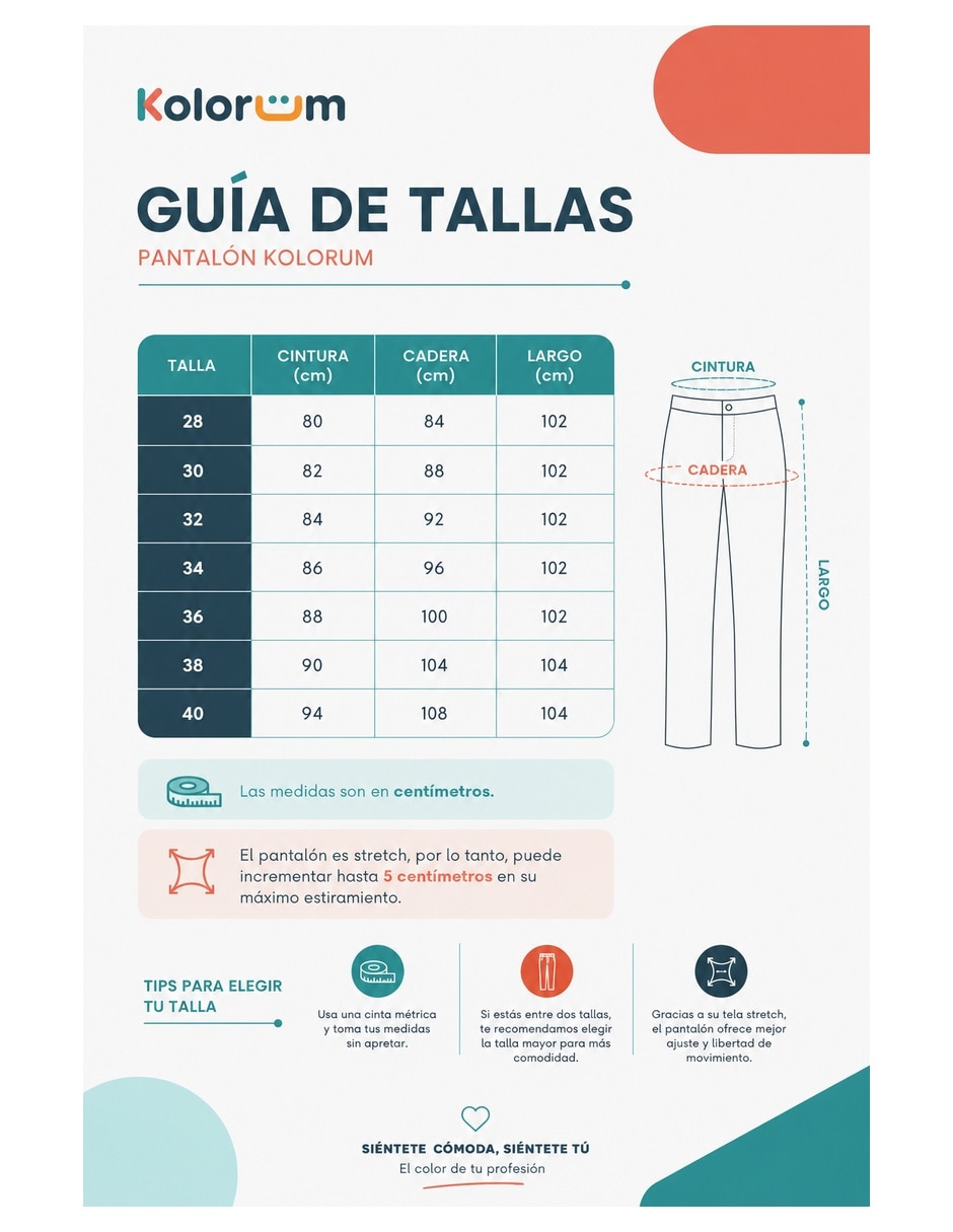 Pantalón regular recto para mujer 8