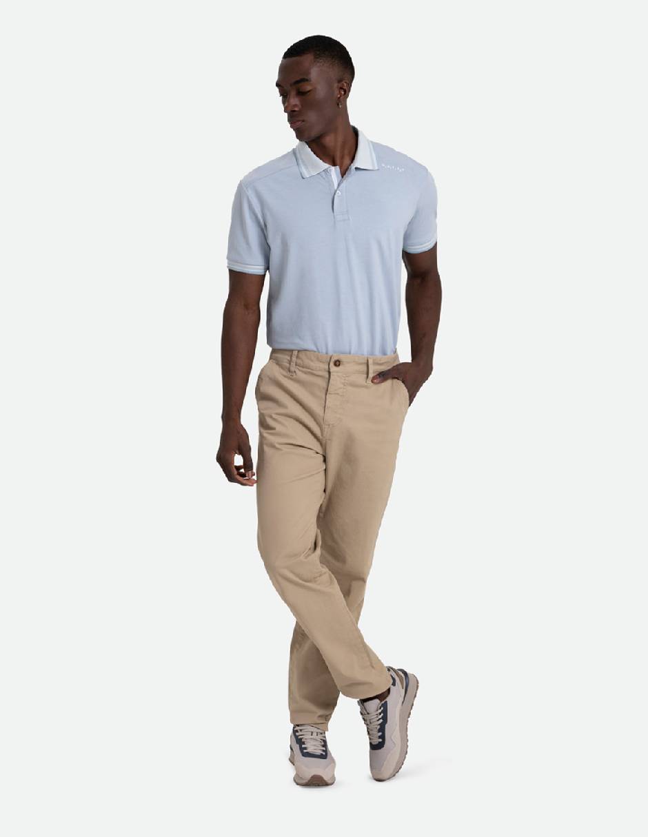 Pantalón casual chino slim tipo chino de algodón para hombre 4