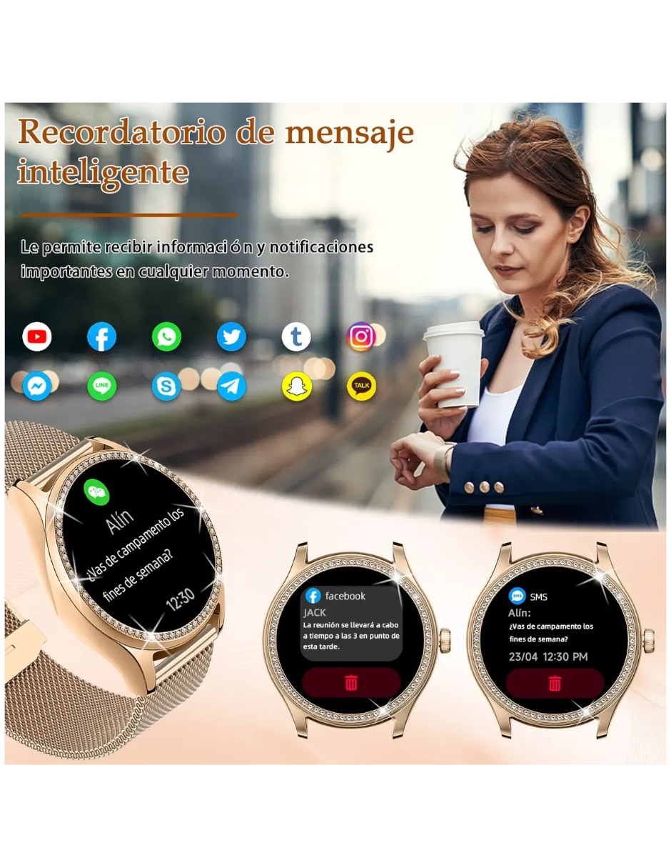 Smartwatch para mujer con GPS 4