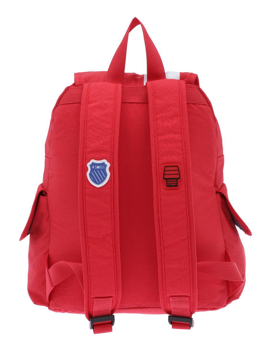 Mochila esolar Snoopy K-Swiss Peanuts Motorsport para niño