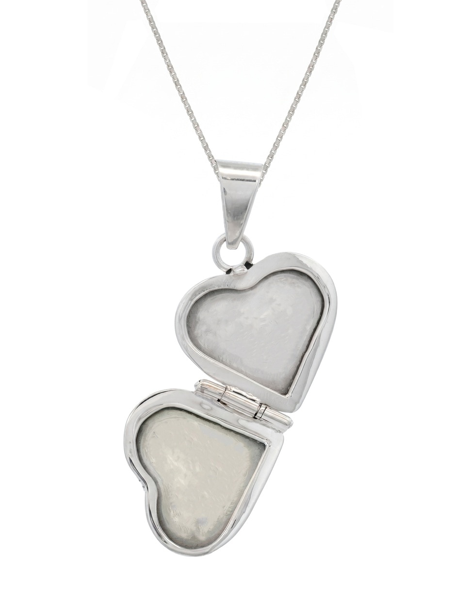 Relicario de corazón de plata P 925 2