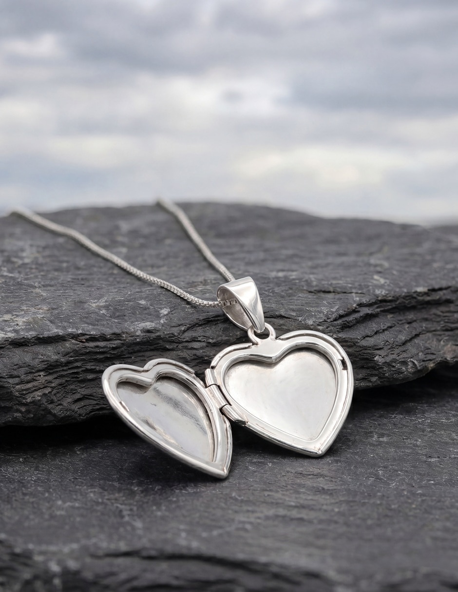 Relicario de corazón de plata P 925 3