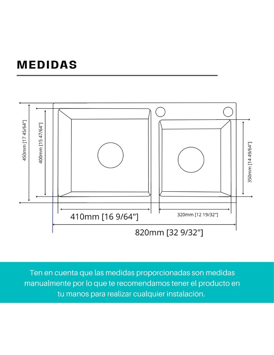 de Acero inoxidable con escurridor Si incluye Tarja Meer 7