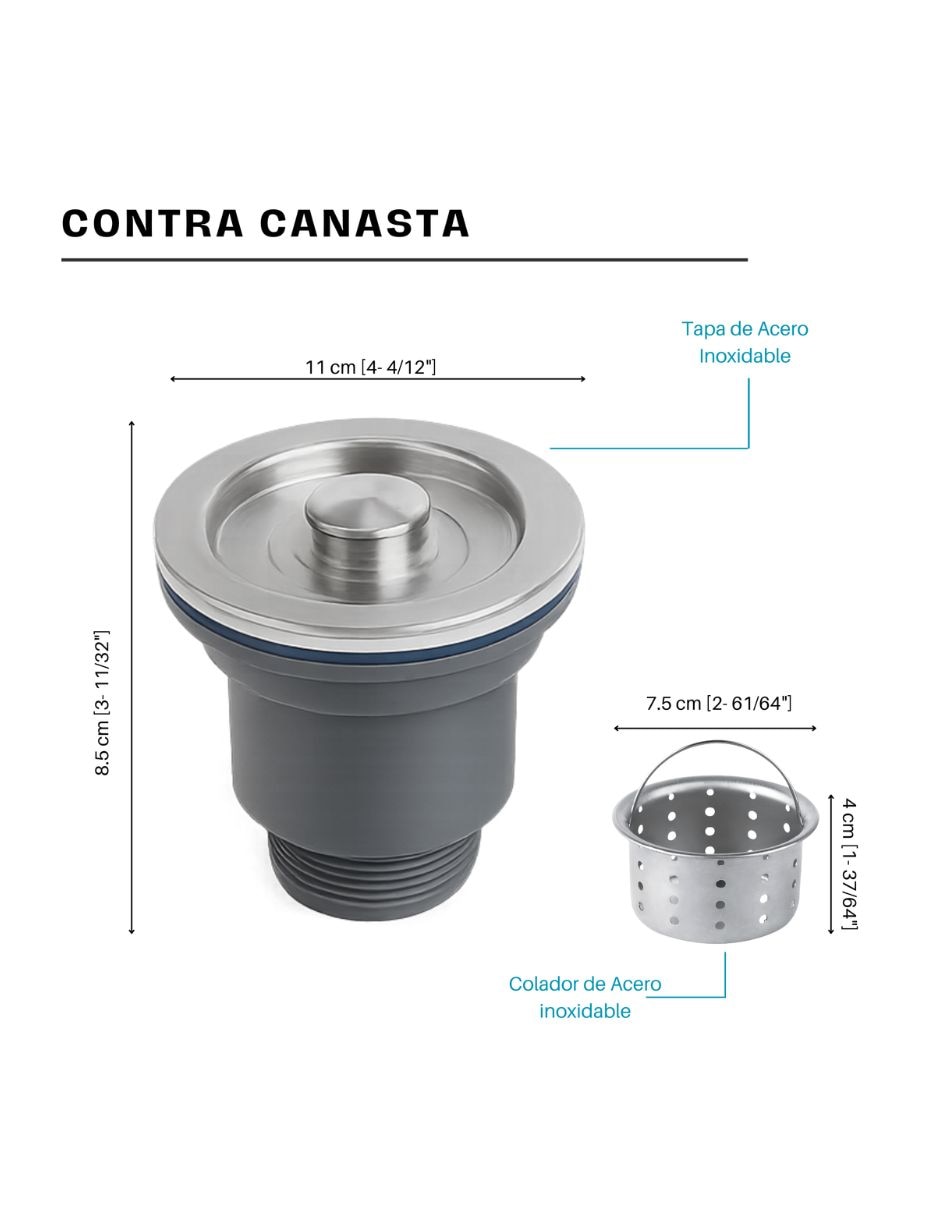de Acero inoxidable con escurridor Si incluye Tarja Meer 2