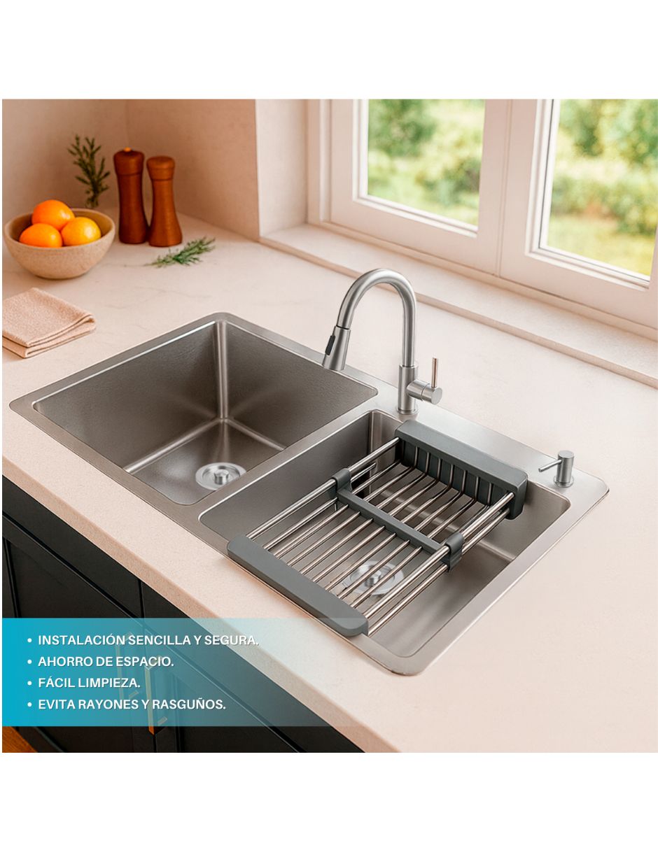 de Acero inoxidable con escurridor Si incluye Tarja Meer 4