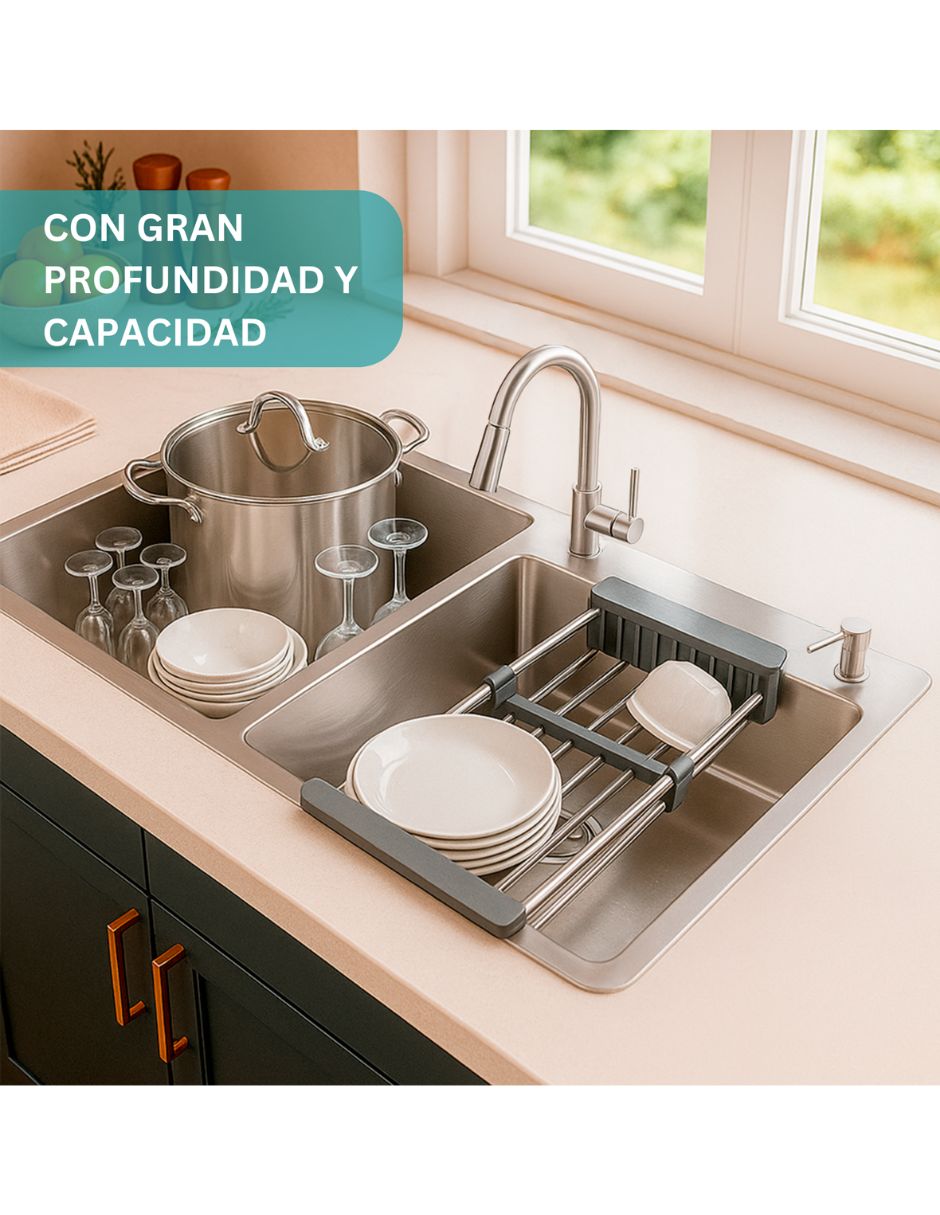 de Acero inoxidable con escurridor Si incluye Tarja Meer 6