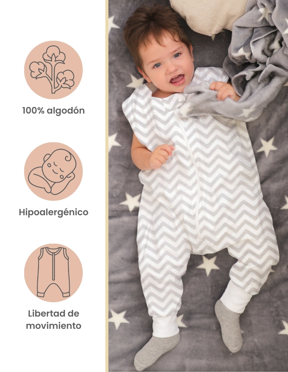 Saco de dormir nap chevron gris unisex