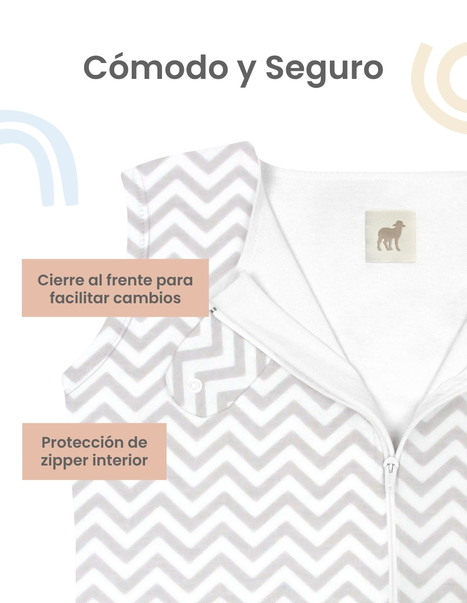 Saco de dormir nap chevron gris unisex